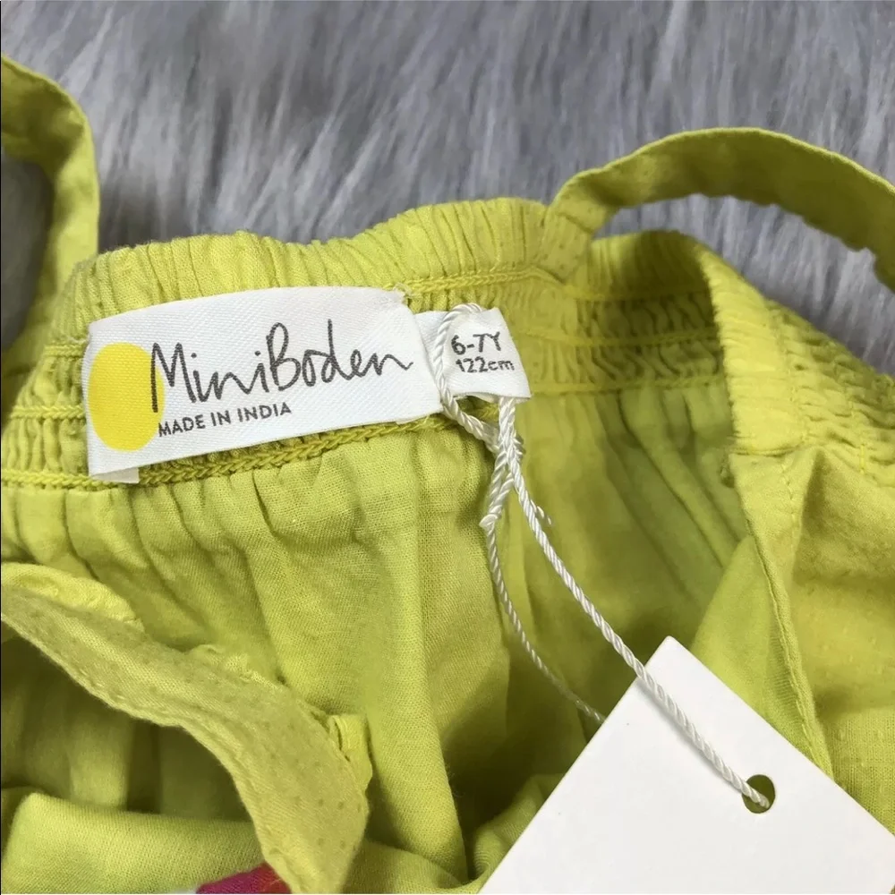 Mini Boden Girls 6-7y Flutter Sleeve Romper